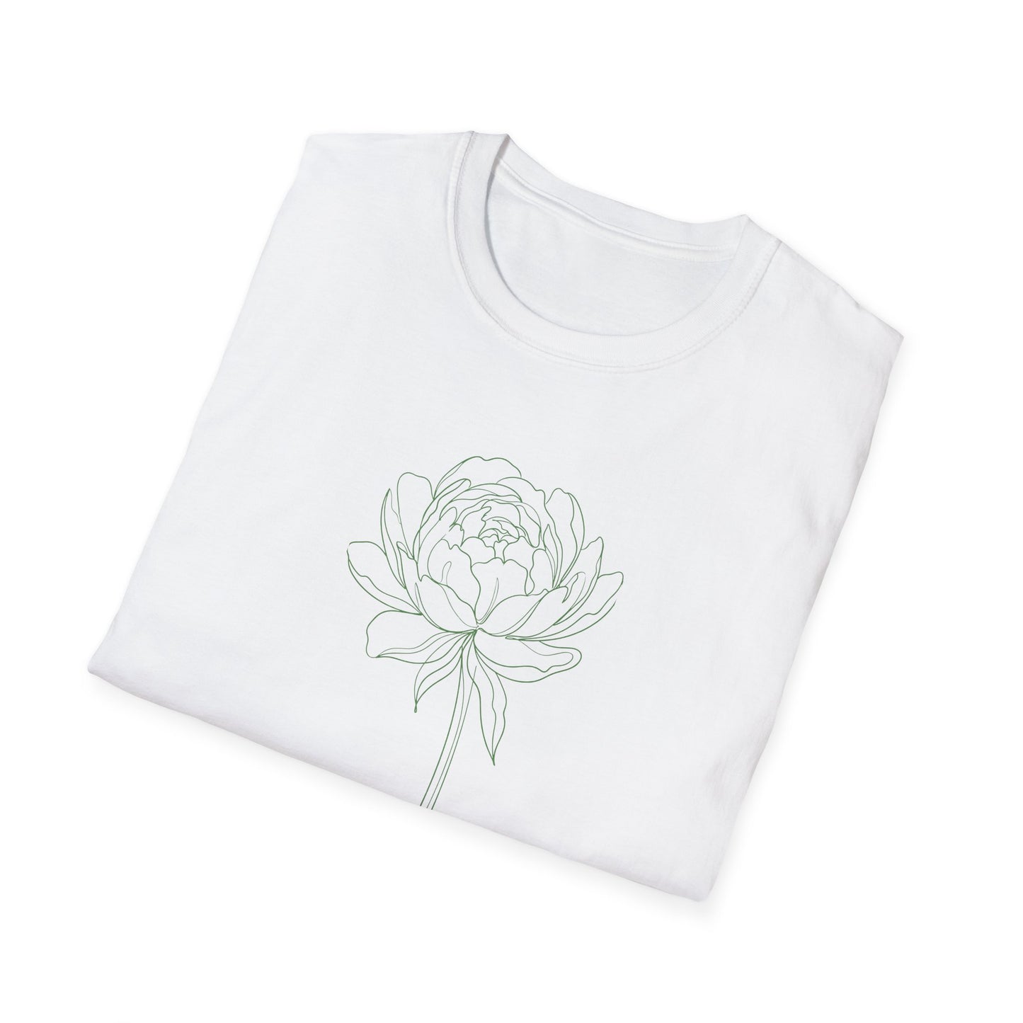 Peony Floral T-Shirt White