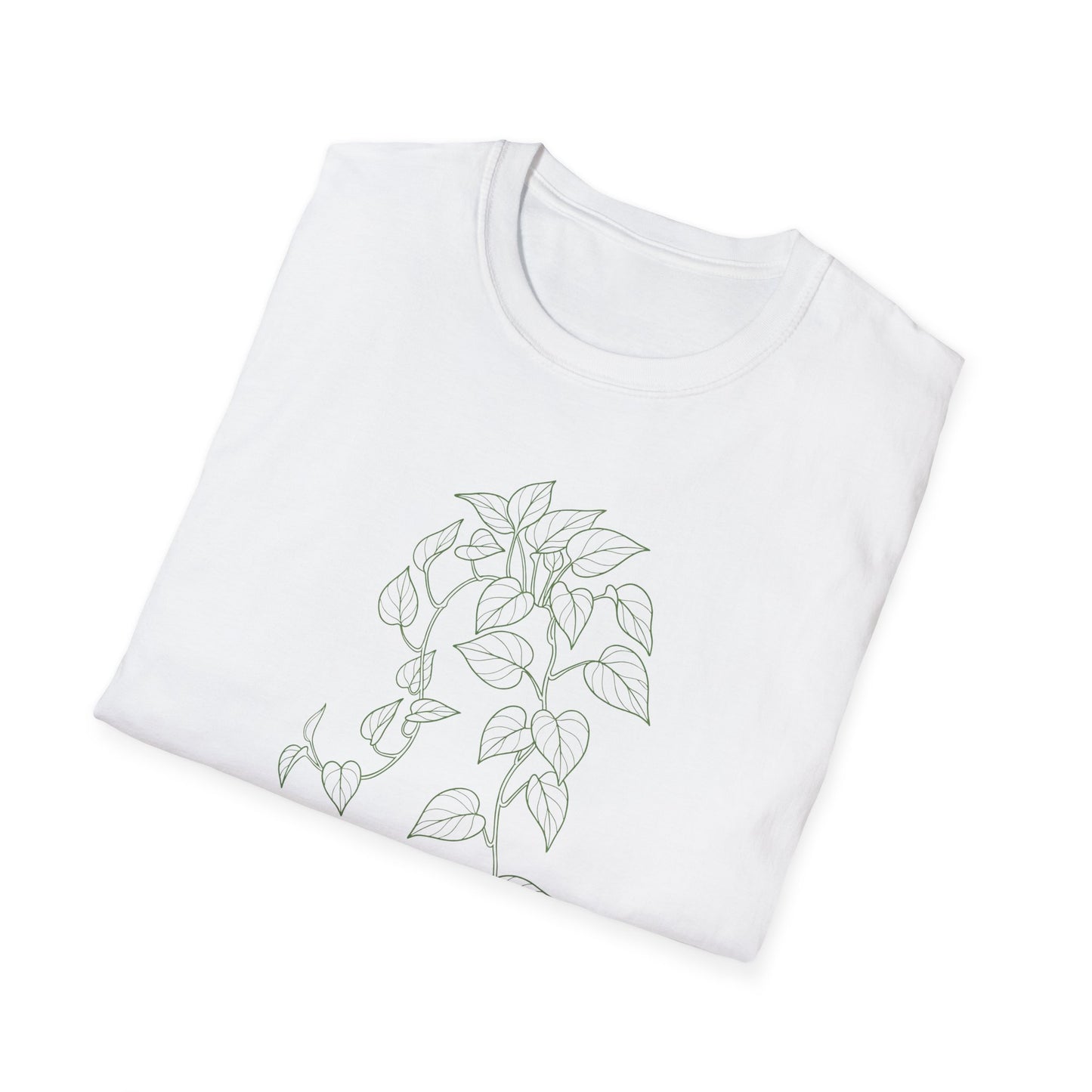 Pothos (Devil's Ivy) Botanical T-Shirt White