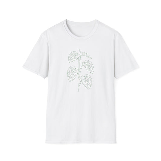 Monstera Adansonii Botanical T-Shirt White