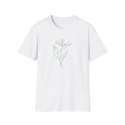Bird of Paradise Botanical T-Shirt White