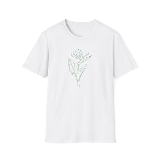 Bird of Paradise Botanical T-Shirt White