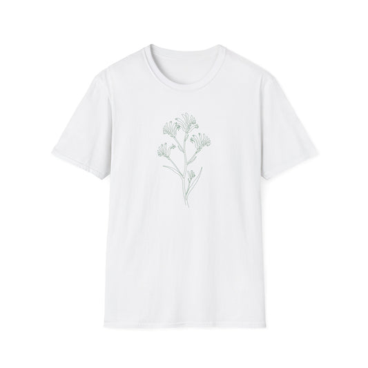 Kangaroo Paw Australian Native T-Shirt White