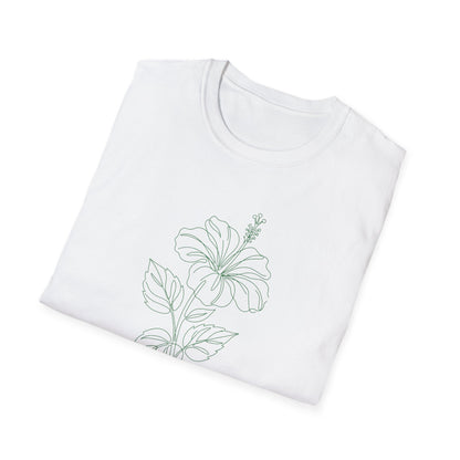 Hibiscus Floral T-Shirt White