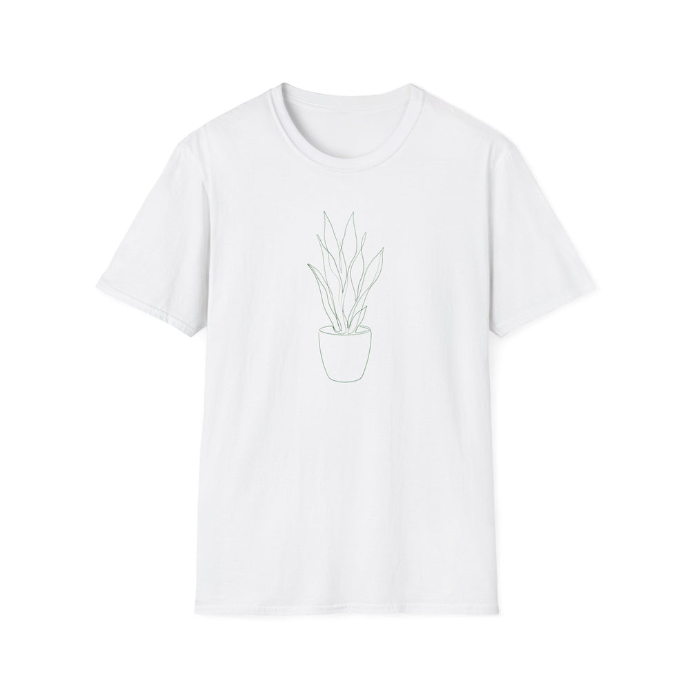 Snake Plant Botanical T-Shirt White