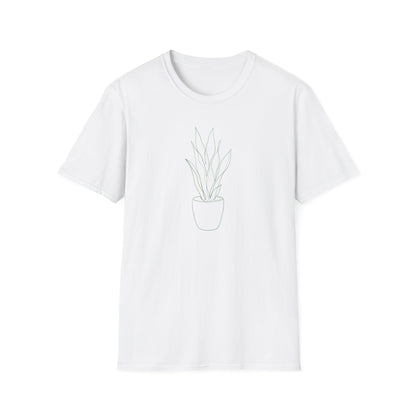Snake Plant Botanical T-Shirt White