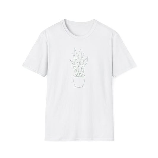 Snake Plant Botanical T-Shirt White