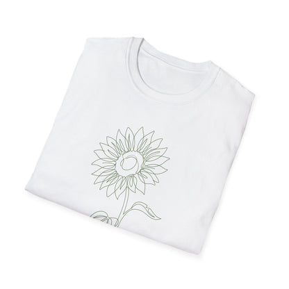 Sunflower Floral T-Shirt White