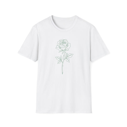 Rose Floral T-Shirt White