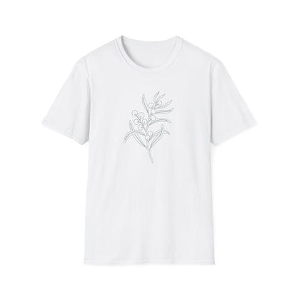 Golden Wattle Australian Native T-Shirt White