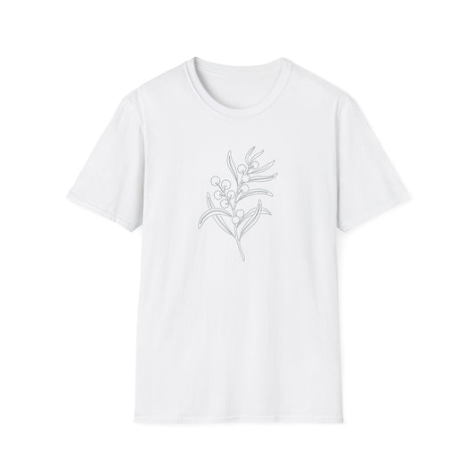 Golden Wattle Australian Native T-Shirt White