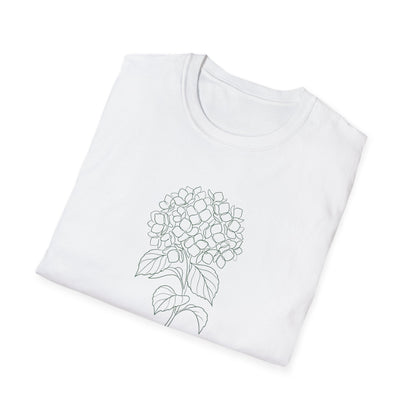Hydrangea Floral T-Shirt White