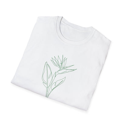 Bird of Paradise Botanical T-Shirt White