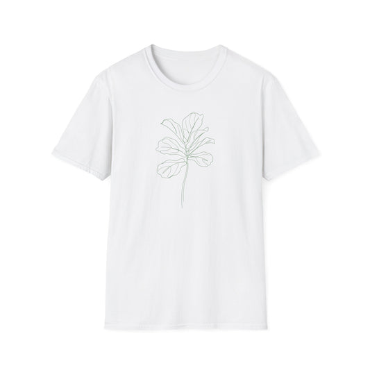 Fiddle Leaf Fig Botanical T-Shirt White