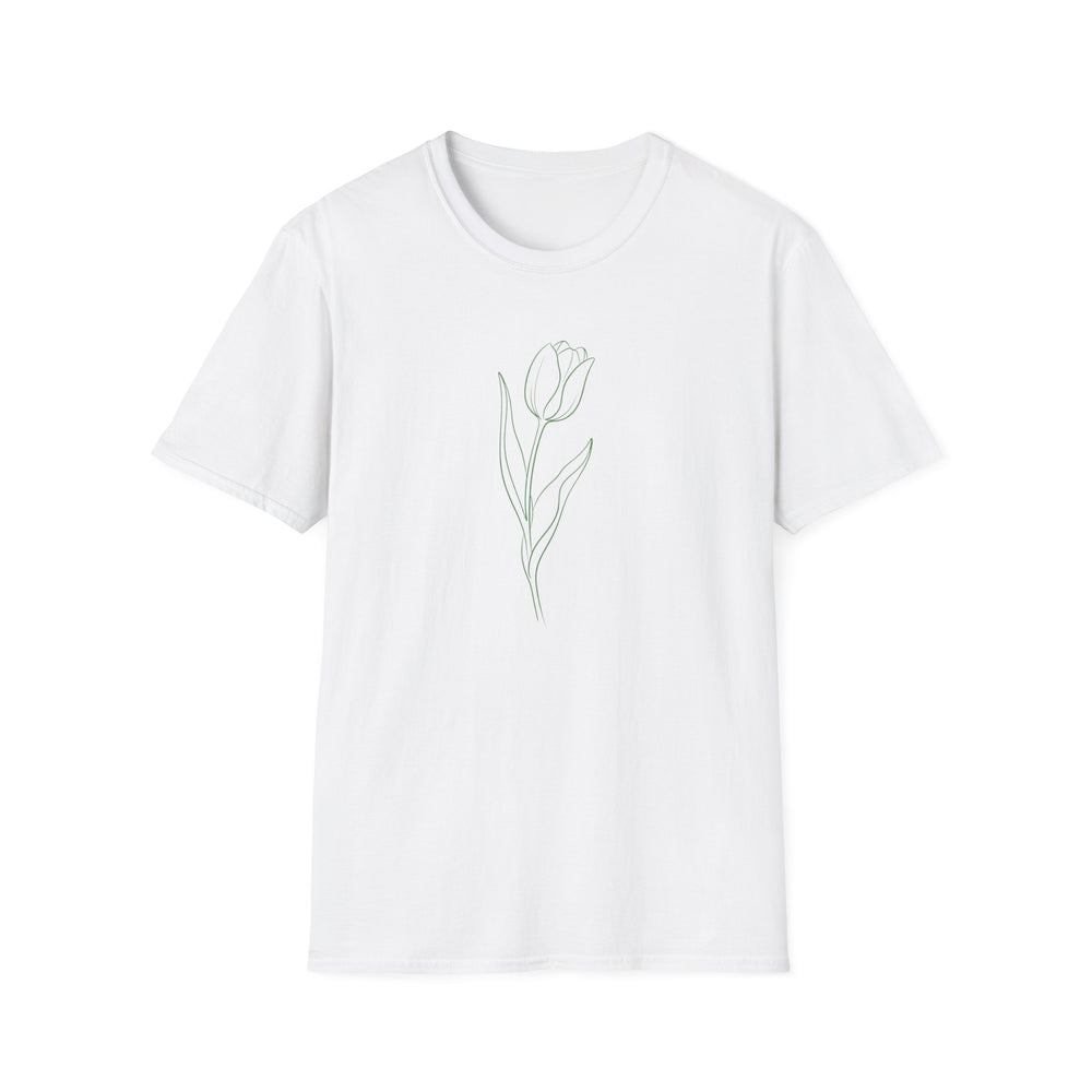 Tulip Floral T-Shirt White