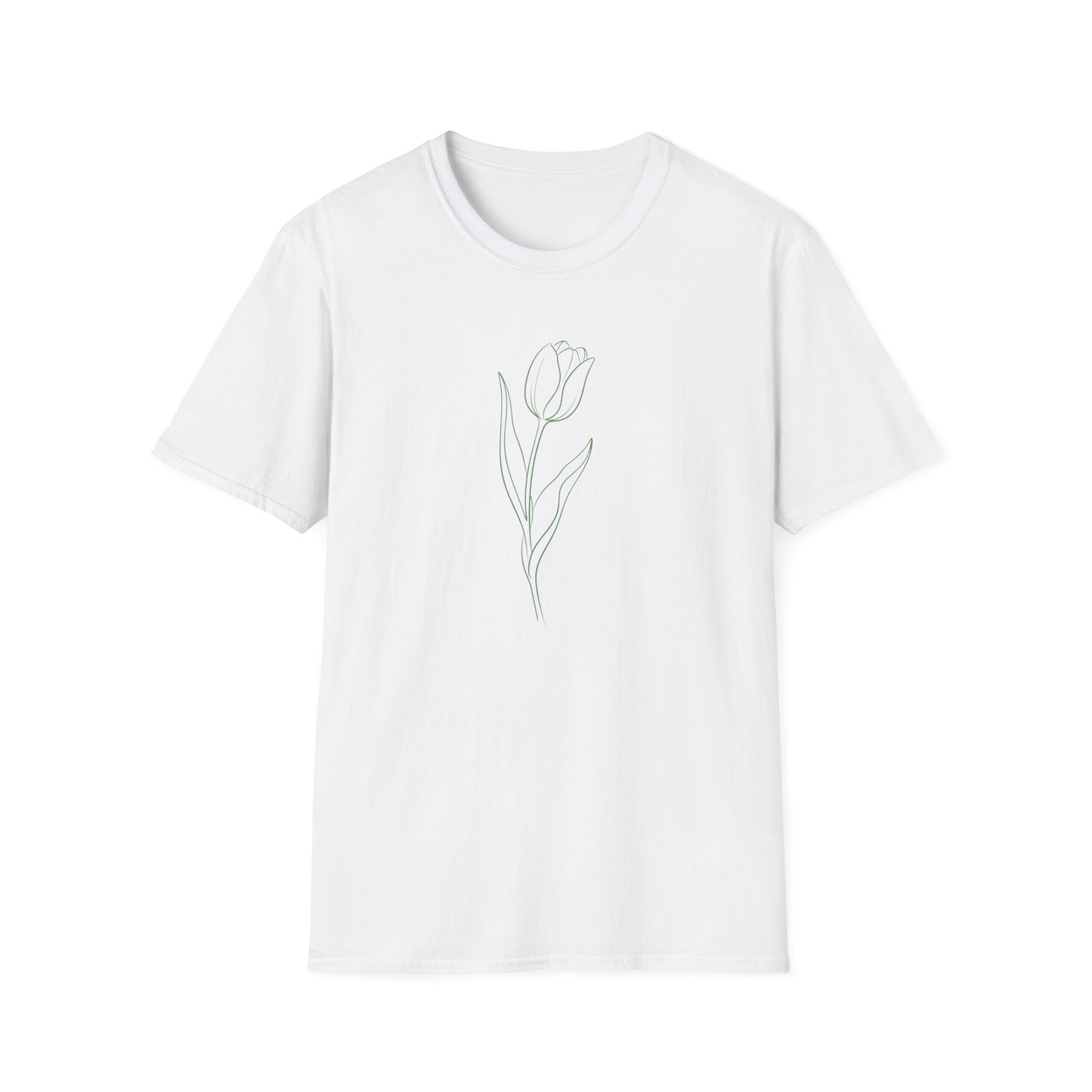 Tulip Floral T-Shirt White