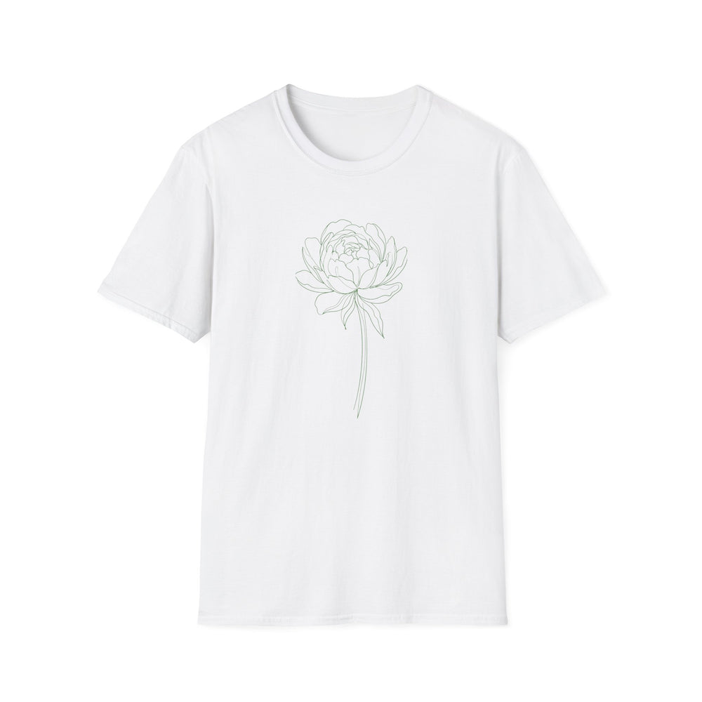 Peony Floral T-Shirt White