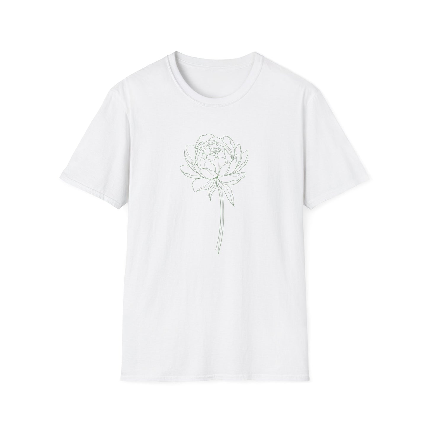 Peony Floral T-Shirt White