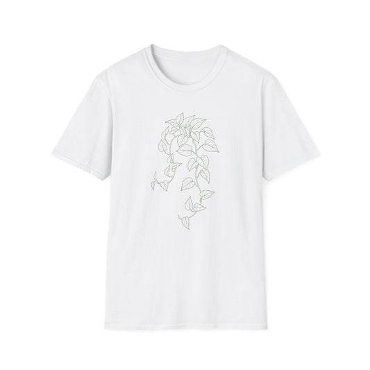 Pothos (Devil's Ivy) Botanical T-Shirt White