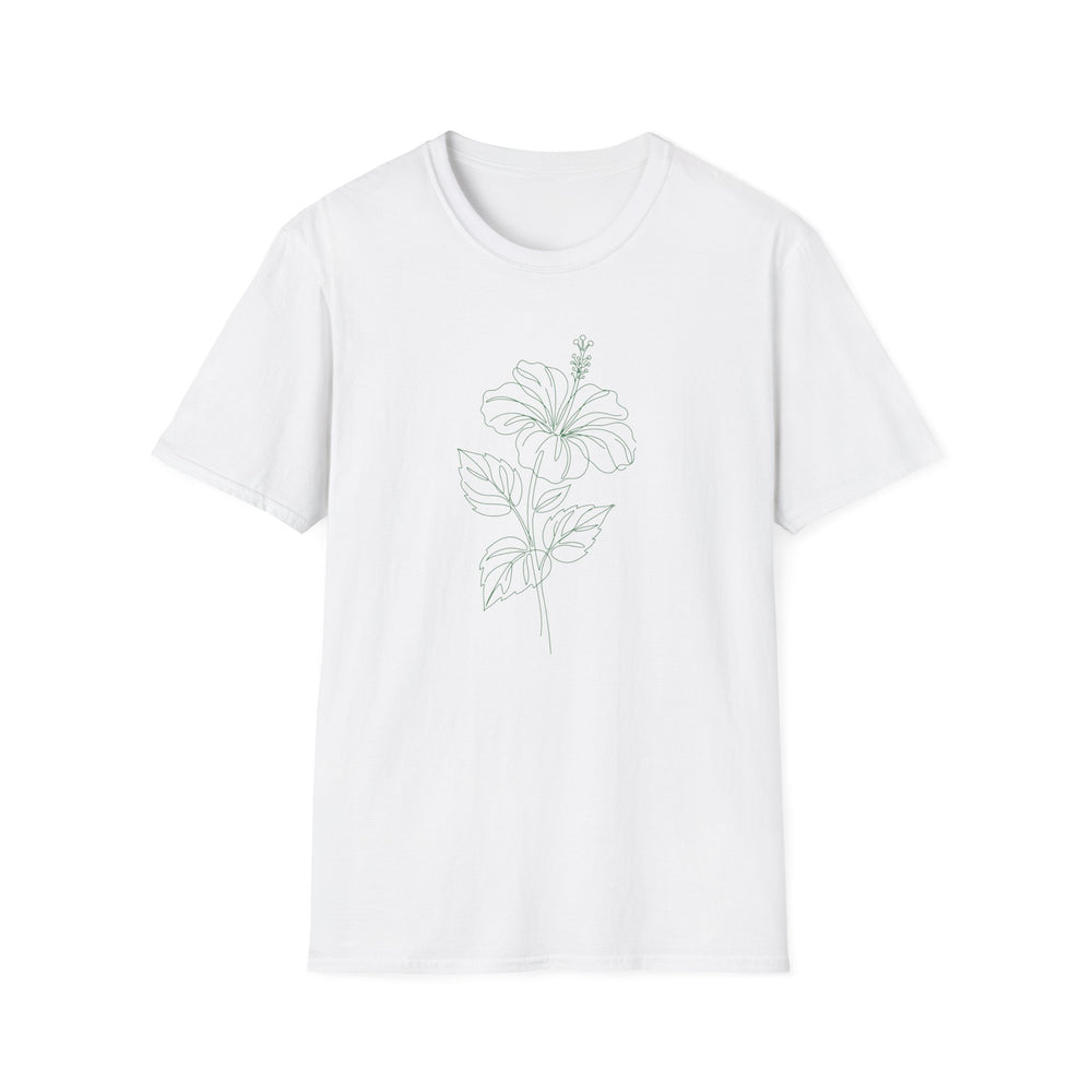 Hibiscus Floral T-Shirt White