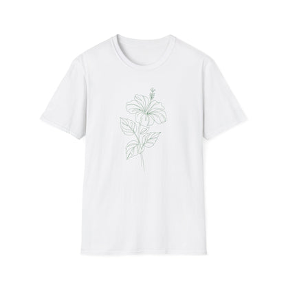 Hibiscus Floral T-Shirt White