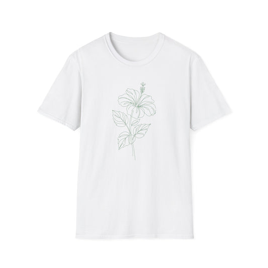 Hibiscus Floral T-Shirt White