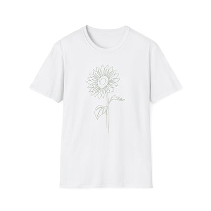 Sunflower Floral T-Shirt White