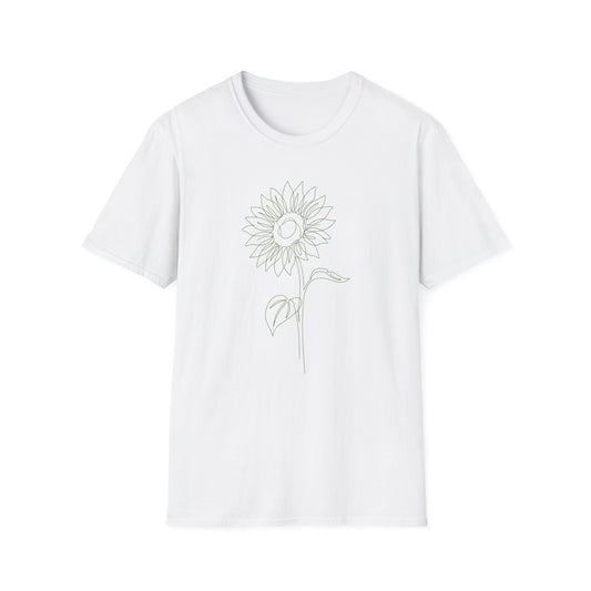 Sunflower Floral T-Shirt White