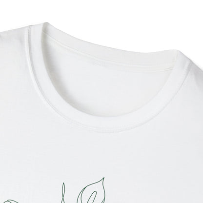 Peace Lily Botanical T-Shirt White