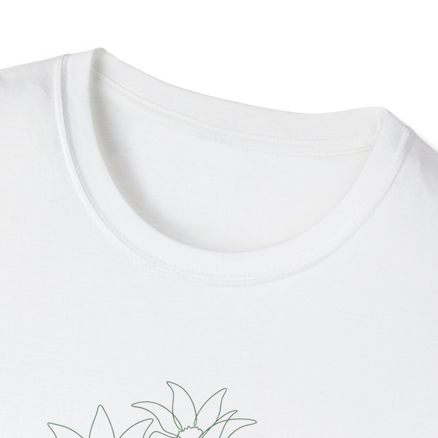 Flannel Flower Australian Native T-Shirt White