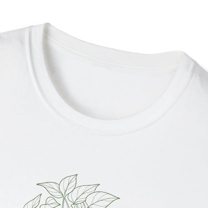Pothos (Devil's Ivy) Botanical T-Shirt White