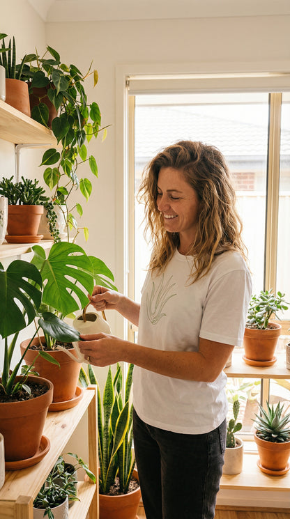Aloe Vera Botanical T-Shirt White