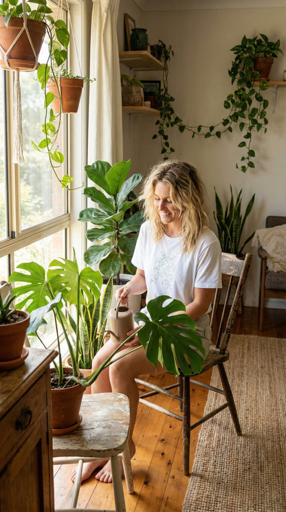 Sweetheart Plant (Heartleaf Philodendron) Botanical T-Shirt White