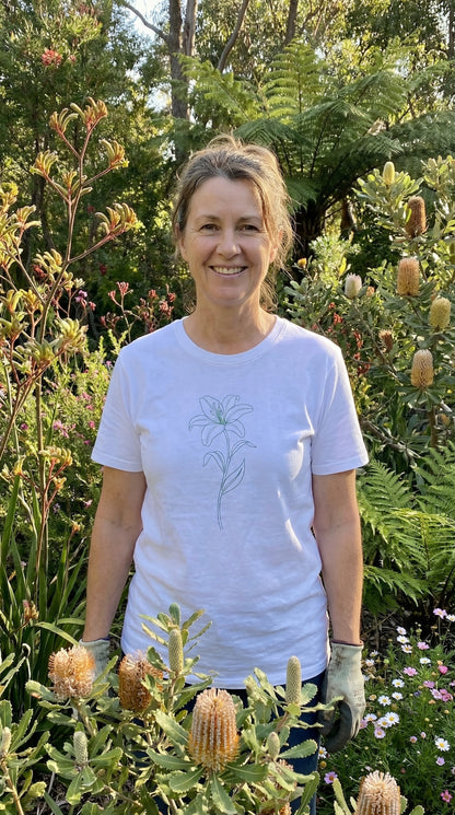 Lily Floral T-Shirt White